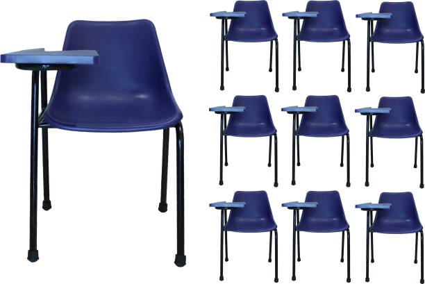 Finch Fox Student Chair With Writing Pad, Heavy Density Pipe, Anti Skid Buffer in Blue Color (Set of 10) And 1 Year Warranty NA Study Arm Chair