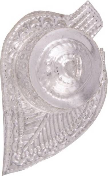 Empire Gift Silver Plated Sindur Dibby,Pooja Thali Item Set Of 2 Pcs Silver Plated