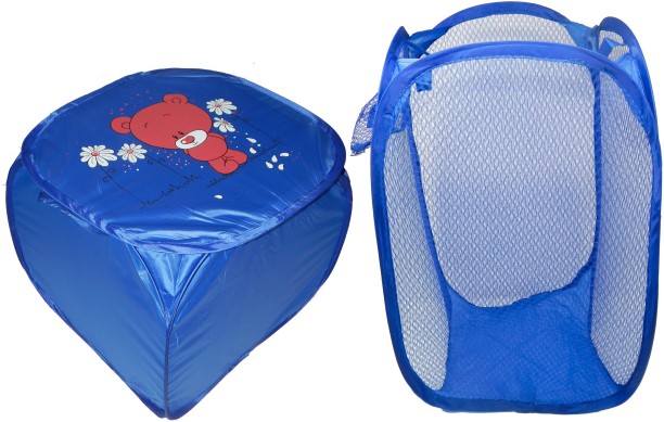 Laundry Baskets Set of 2 Sturdy Laundry Baskets Laundry Bags to Help Sort Clothes and Toys Without Collapsing 2 x 60 L 