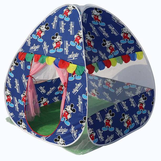 Homecute Foldable Popup Kids Play Tent House for 1 year to 12 years 110 x 110 x 120 cm Deep Blue