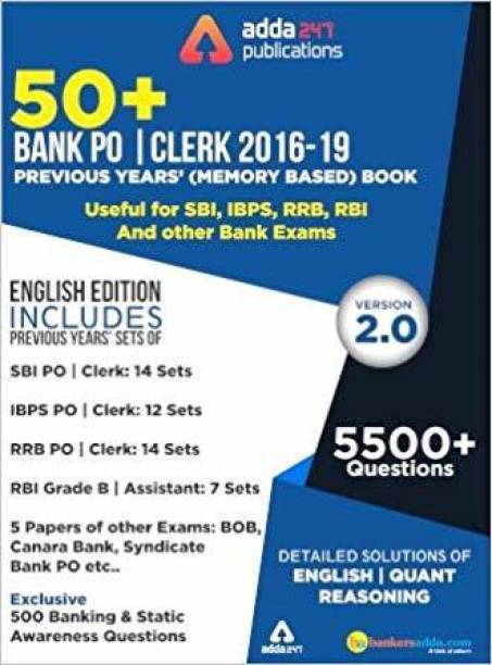 50+ Bank Po / Clerk 2016-19 Previous Years