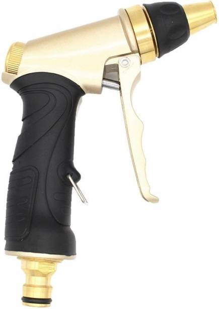 NIRVA Multi Functional Gold Water Spray Gun Suitable for Car Wash,Cleaning,Watering Lawn Spray Gun