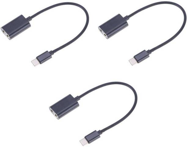 Top Headset Jack cheap price 5stars Flipkart in India 59 OXZA Black Sets of 3 Type C To 1x2 3.5mm Phone Converter