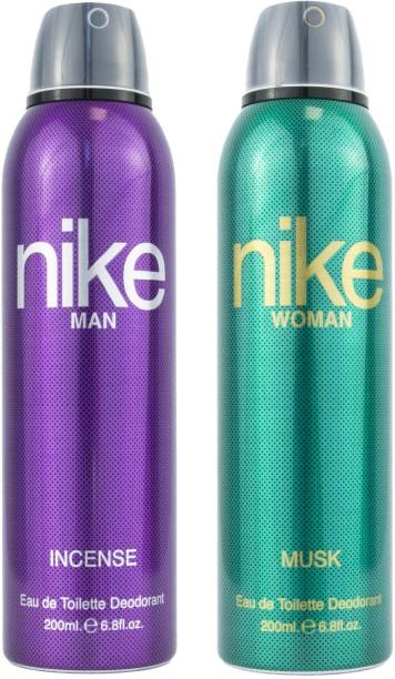 NIKE Incense Man & Musk Woman Deodorant Spray  -  For Men & Women
