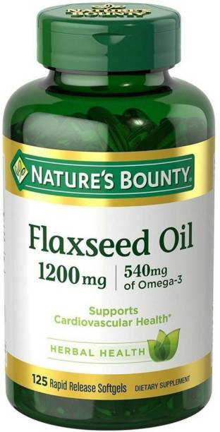 Nature's Bounty Flaxseed Oil 1200 mg 125 Softgels