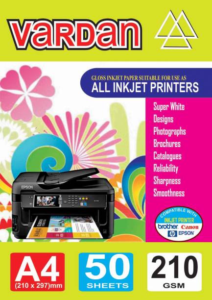 Vardan pack of 1pkt unruled A4 210 gsm Printer Paper