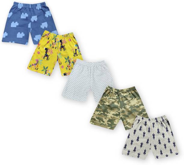 The Boo Boo Club Short For Boys Casual Printed Cotton Linen Blend