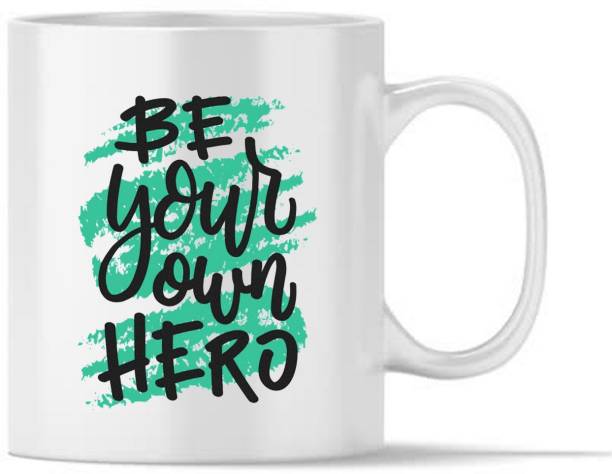 RADANYA Be Your Own Hero Gift Coffee Tea Cup Funny Cup WMUG124 Ceramic Coffee Mug