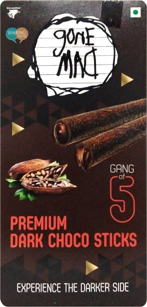 Gone Mad Gang of 5 Premium Dark Choco Wafer Rolls