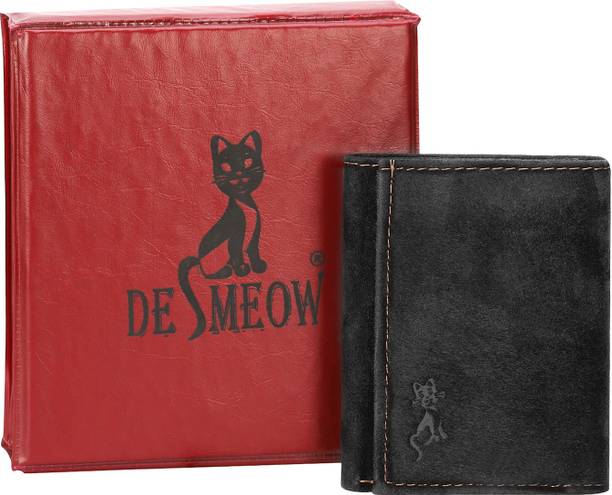 Trifold Wallets Buy Trifold Wallets Online At Best Prices In India - de meow men black genuine leather wallet