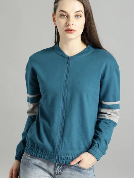 Roadster Full Sleeve Color Block Women Sweatshirt