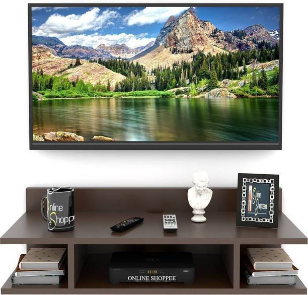 ONLINECRAFTS wooden shelf (BROWN) 20,8 ka fatta Wooden Wall Shelf