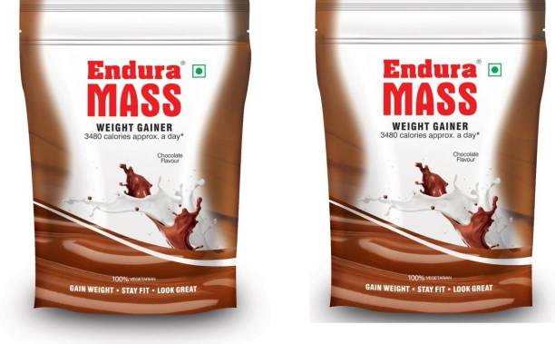 Endura Mass 400 g. Chocolate Pack of 2 Weight Gainers/Mass Gainers