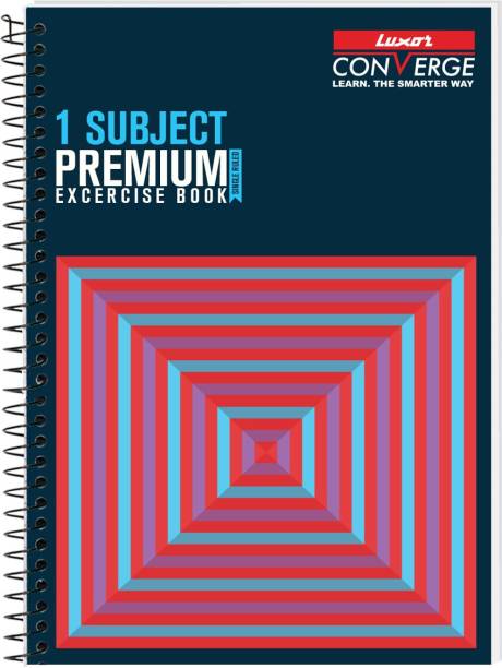 LUXOR Exercise Notebook-Cubes A4 Notebook Ruled 160 Pages