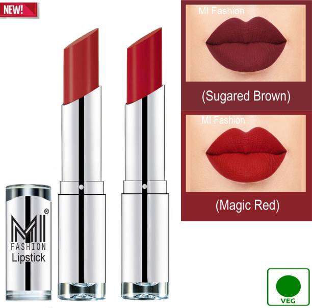 MI FASHION 100% Veg and Vitamin e Enriched Long Stay Soft Matte Addiction Lipstick Code-348