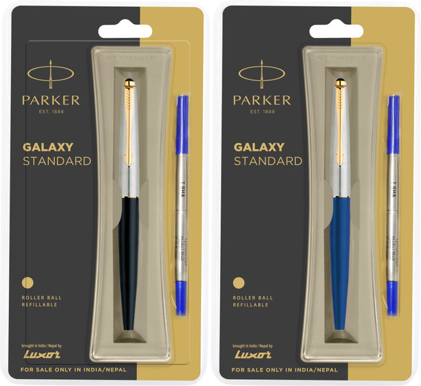 Pen Business Class Classic Steel Fountain Stainless Trim Size Parker Gold Silver