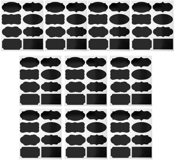 36 VINTAGE BLACKBOARD CHALK STICKERS/LABELS-CRAFT 5CMX3.5CM-BLACK BOARD STICKER 36 VINTAGE BLACKBOARD CHALK STICKERS/LABELS-CRAFT 5CMX3.5CM-BLACK BOARD STICKER