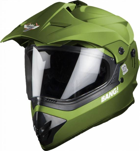Steelbird Off Road Motocross with Double Visor Motorbike Helmet