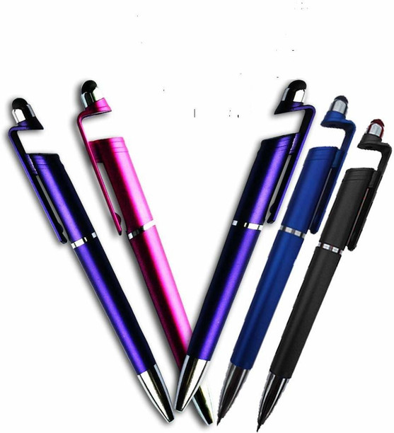 4 IN 1 STYLUS PEN MULTIFUNCTIONAL TOOL Light/Laser/Stylus/Pen GOLD
