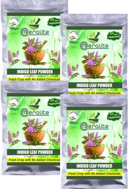 Meralite 100% Organic Indigo Powder Pack of 4