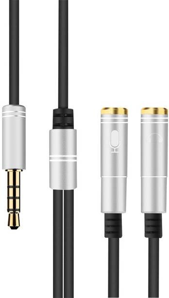 Top Headset Y Adapter cheap price 5stars Flipkart in India 28 GVAAS Silver Metal 3.5mm Stereo Audio Y Splitter Cable Phone Converter