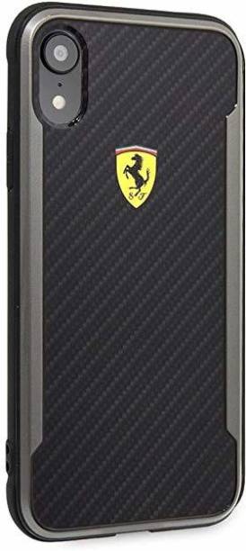 Ferrari Back Cover for iPhone Xr APERTA Ultra-Thin with Carbon Fiber and Aluminum Alloy Case