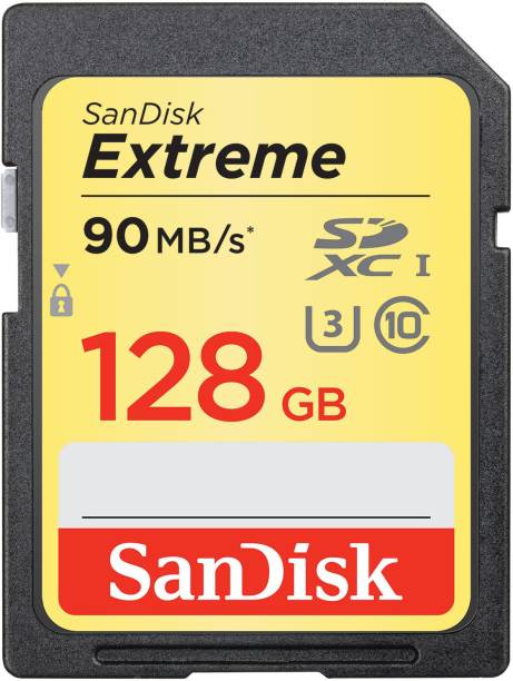 SanDisk Extreme 128 GB SDXC Class 10 100 MB/s  Memory Card