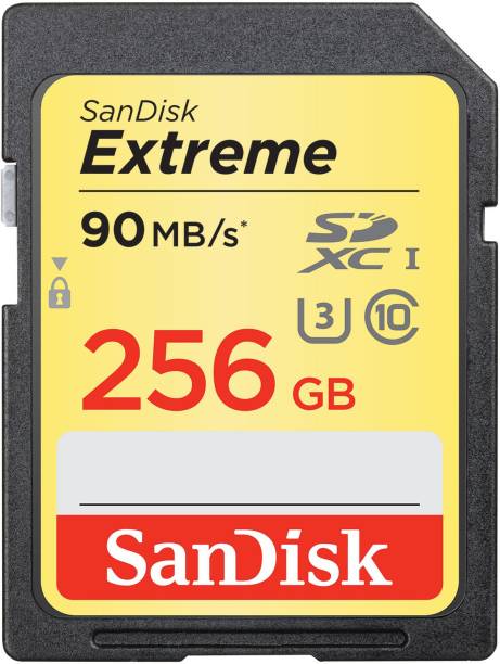 SanDisk Extreme 256 GB SDXC Class 10 100 MB/s  Memory Card