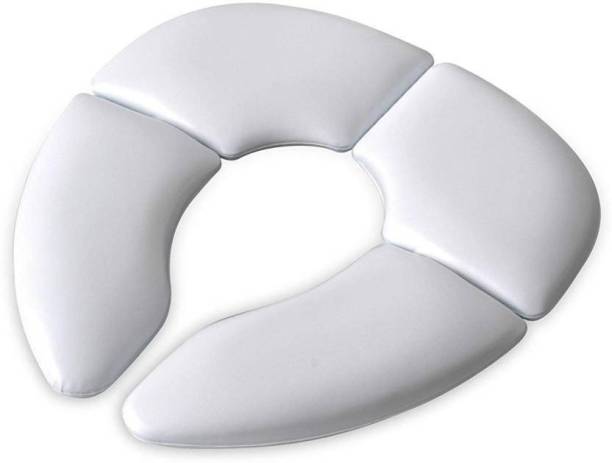 Cuteably Traveller Folding Padded Portable Kids Toilet Seat, White Potty Seat