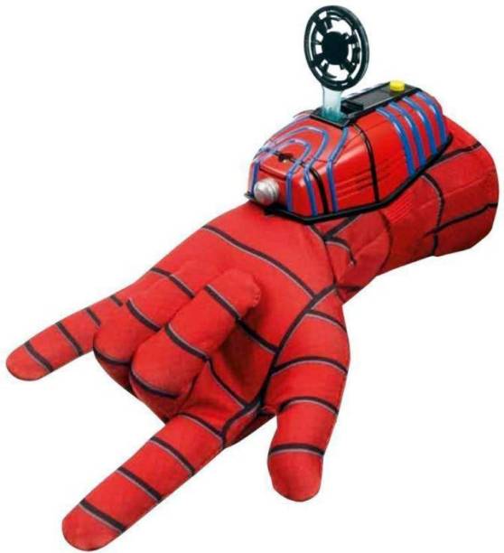 Anvi ANG Ultimate Spiderman Gloves with Disc launcher for kids (Red)