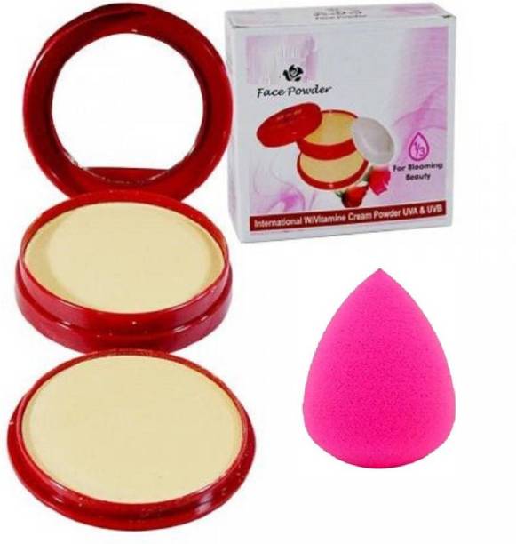 Prakritee Perfect Coverage 2in1 Compact With Puff Blender Compact