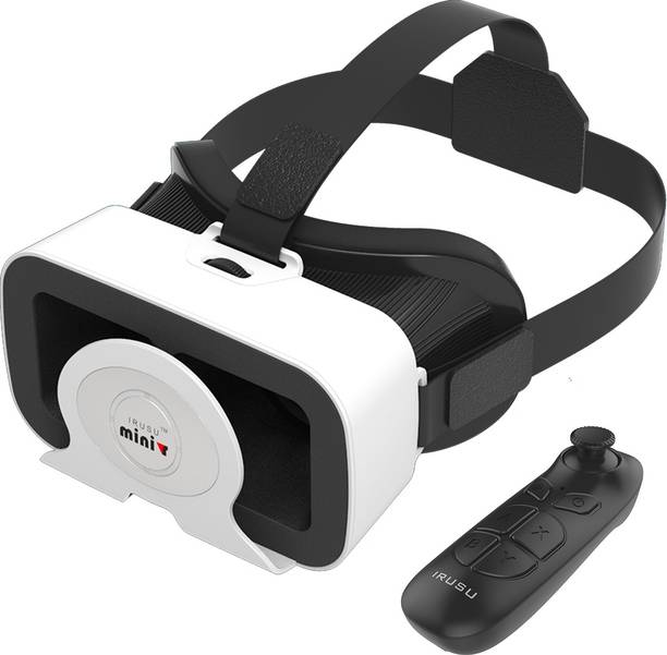 Top Headset Vr cheap price 5stars Flipkart in India 5 IRUSU Minivr VR headset with remote and 42mm HD lenses.Best 3d Virtual reality headset for smart phones