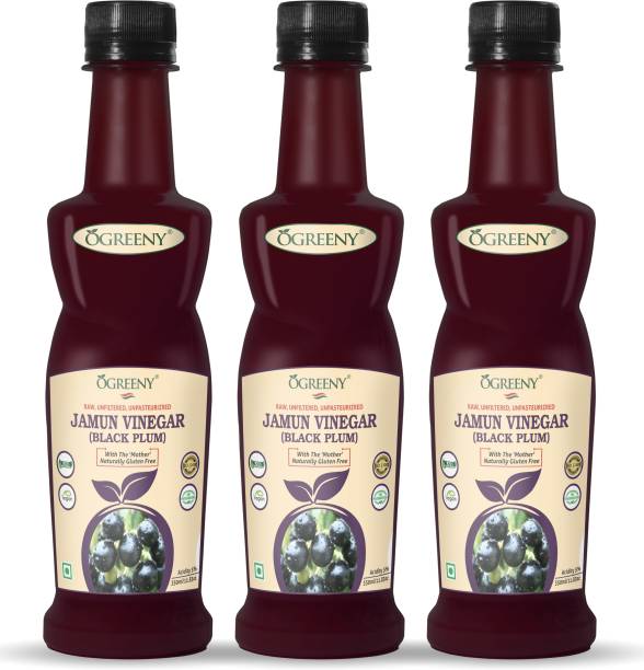 OGREENY Jamun Vinegar With mother Raw, Unfiltered & Undiluted Vinegar