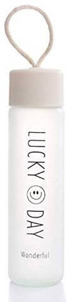Top one side not working cheap price 5stars Flipkart in India 6 FRABJOUS Clear Glass Water Bottle - White 300 ml Bottle