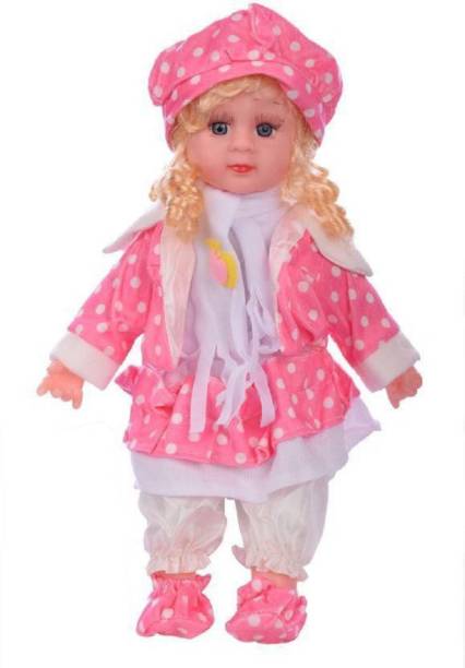 mayank & company Cute Looking Doll Stuffed Soft Plush Toy Girl Doll (Multicolor) (Multicolor)