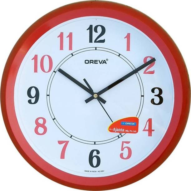 Buy Ajanta Quartz Oreva Plastic Decorative Vintage Wall Clock 35 X 35 Cm Brown Online At Low Prices In India Amazon In