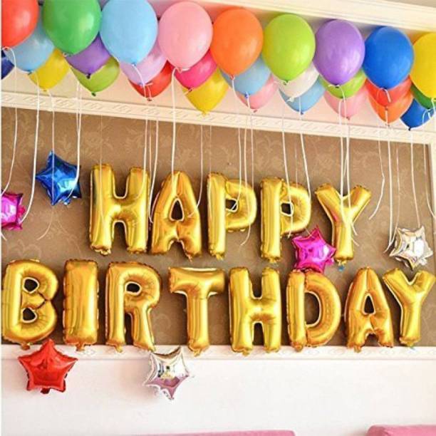 PartyballoonsHK Solid Happy Birthday Foil Balloon
