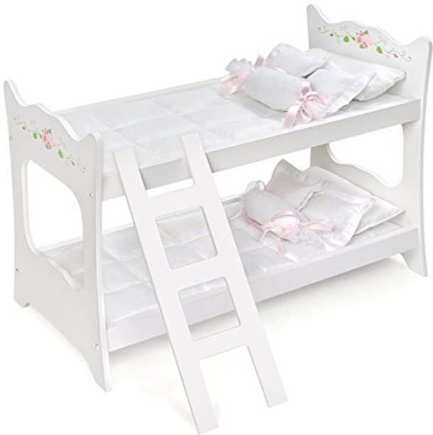badger basket white rose doll crib