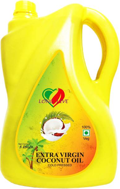 Long Live Organic Extra Virgin 5 Ltr Coconut Oil Jar