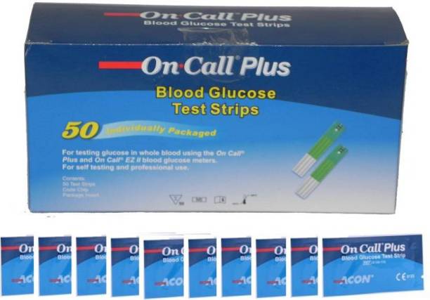 On Call Plus 50 50 Glucometer Strips