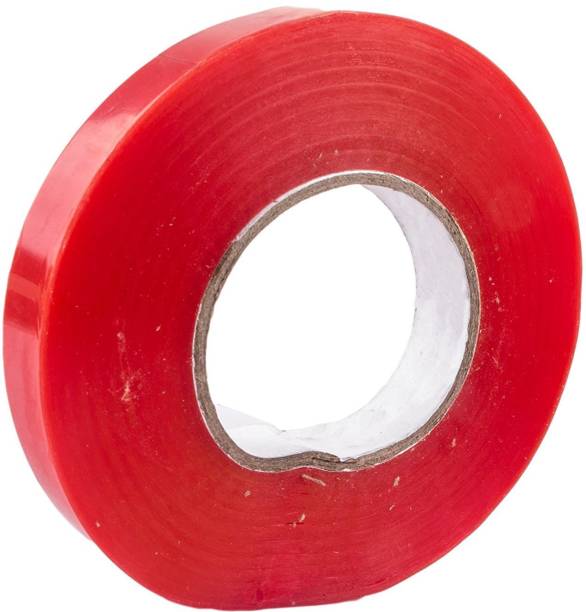 liya Double sided transparent Tape For Attach Hair Patch/Wig (10mm x 50 meters) (Red) Hair Accessory Set