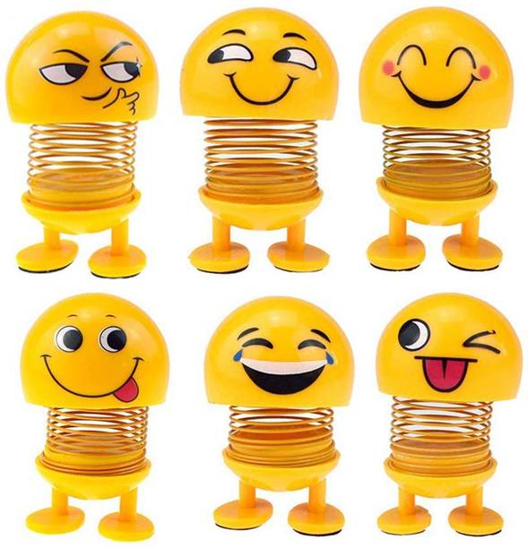 Top Headset Emoji cheap price 5stars Flipkart in India 13 Auslese Car Dashboard Cute Spring Dancing Emoji Dolls Decorative Showpiece - 7 cm