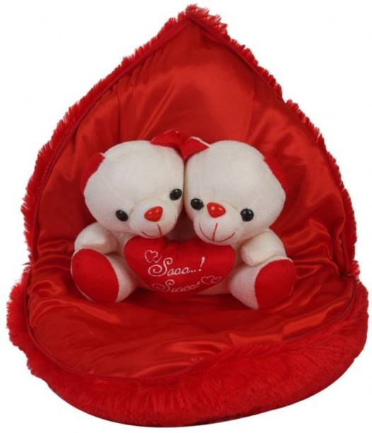 R K GIFT GALLERY R k White & Red Teddy bear in the heart dil - 45 cm (Red)  - 15 inch