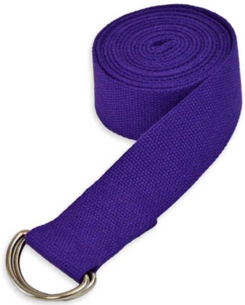 Yoga Strap with Metal Clasp 250 x 3.8 cm for Beginners and Advanced BACKLAxx Yoga Strap 100% Cotton 