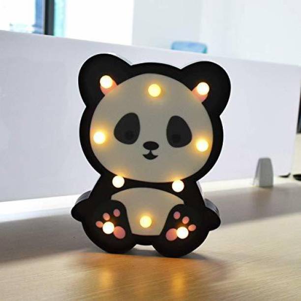 Satyam Kraft Panda LED Night Light Table Lamp