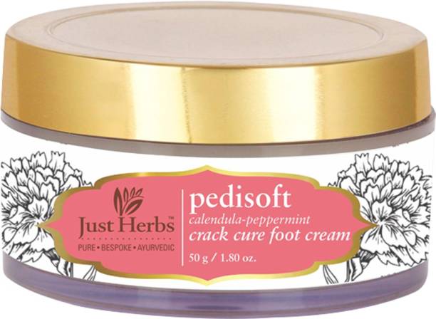 Just Herbs Pedisoft Peppermint Foot & Heel Crack Repair Cream For Men & Women