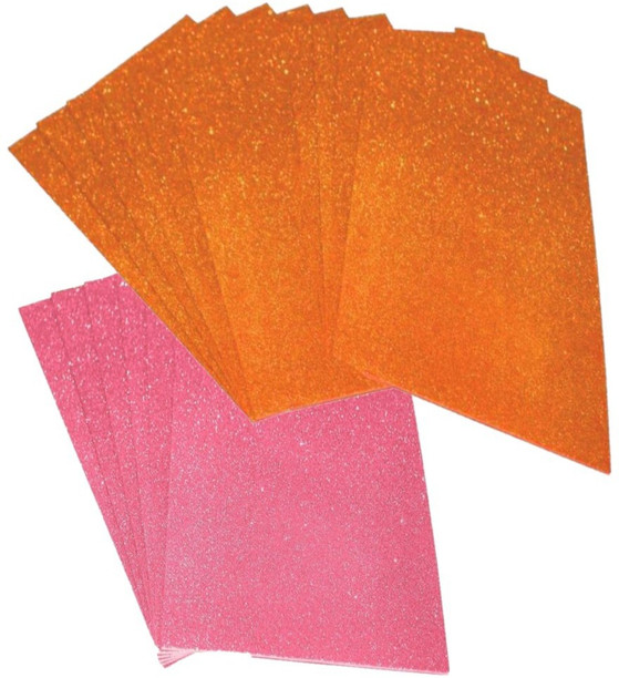 Shiny A4 Vibrant Glitter Card Foam Sheets Pads Craft Scrapbook Kid S Art Craft