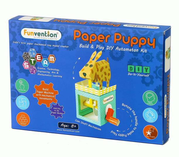 FUNVENTION for Little Scientist in Every Kid 3D Paper Puppy Automaton Animation