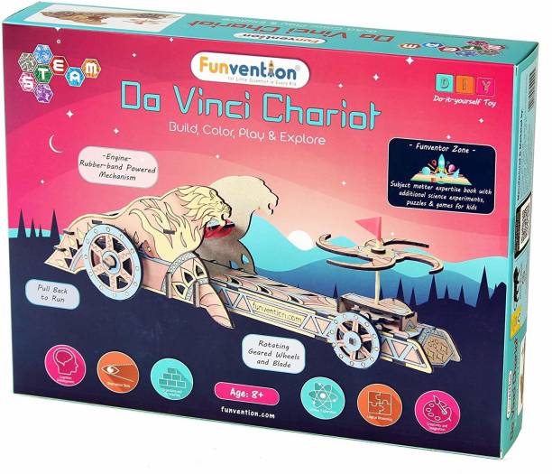 FUNVENTION for Little Scientist in Every Kid DIY Mechanical Model - Science Educational Wooden Toy for Bahubali Fans