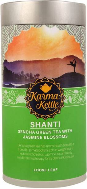 Karma Kettle Shanti- Imported Sencha Green Tea Jasmine Green Tea Tin